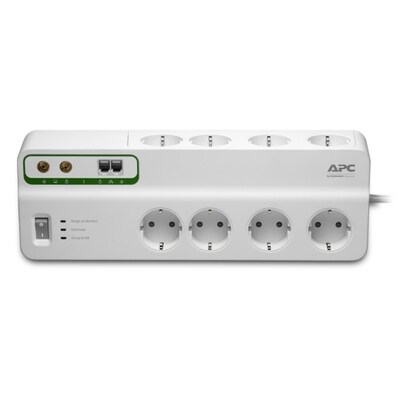 APC SurgeArrest Performance PMF83VT-GR, 8x Schuko, Überspannschutz, weiß APC SurgeArrest Performance PMF83VT-GR, 8x Schuko, Überspannschutz, weiß von APC