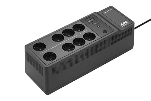APC by Schneider Electric BE850G2-IT Back-UPS ES (8-Fach Überspannungsschutz, 2X USB-Ladeanschluss) von APC
