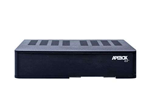 Apebox C2 4K UHD 2160p Combo Satelliten DVB-S2X & DVB-T2/C Multistream Receiver (1x DVB-S2X, 1xDVB-T2/C, 1x USB2.0, 1x USB3.0, HDMI, LAN, Kartenleser, YouTube) Schwarz von APEBOX