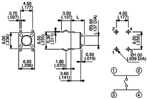 APEM PHAP3301D PHAP3301D Drucktaster 12 V/DC 0.05A 1 x Aus/(Ein) tastend von APEM