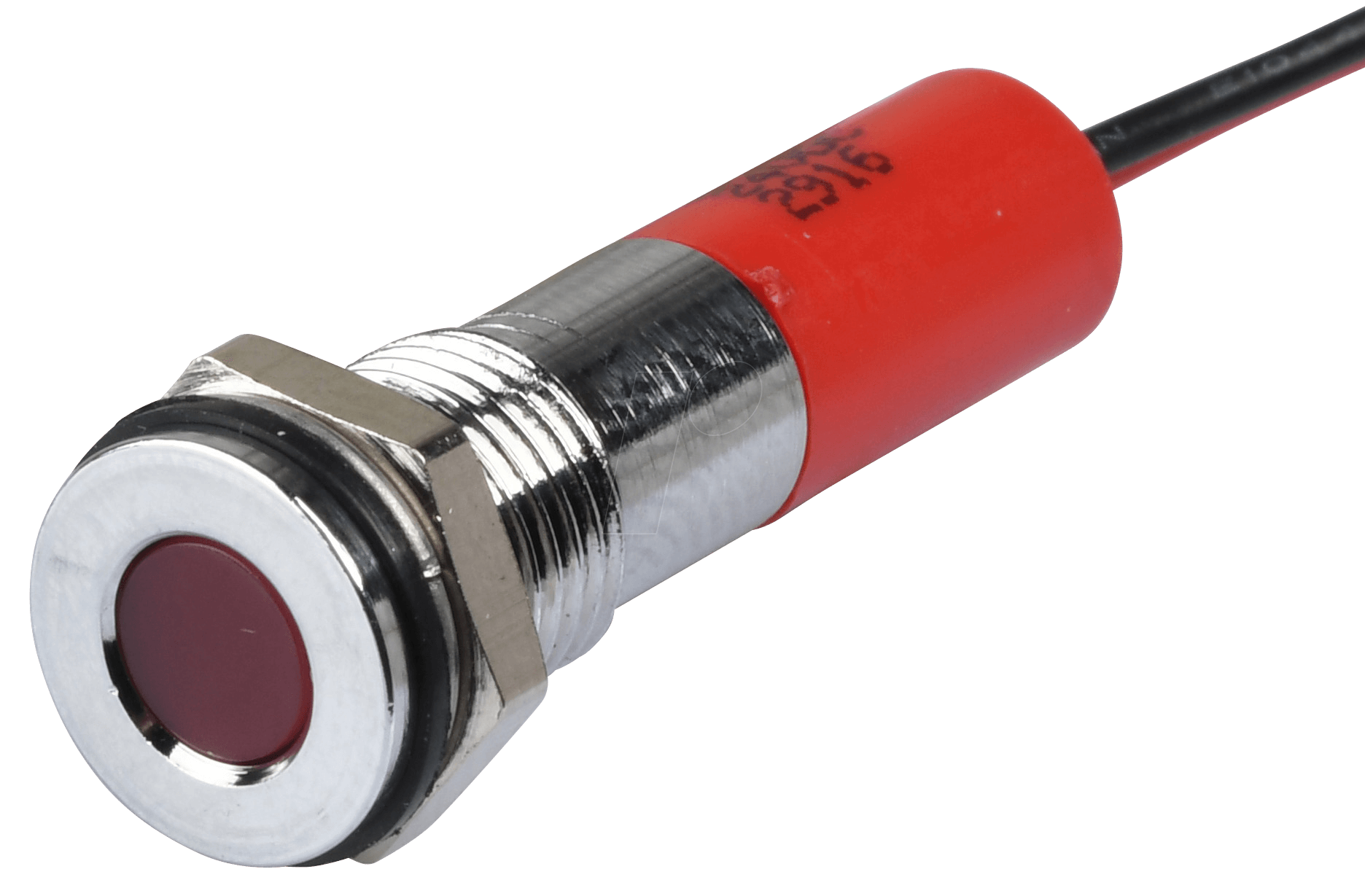 APM Q8F3C R24E - LED-Signalleuchte, rot, 24 V, Ø 8 mm, bündig, bedrahtet von APEM