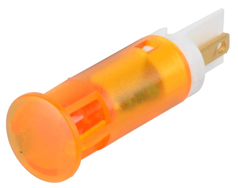APM QS101 O12 - LED-Signalleuchte, orange, 12 V, Ø 10 mm, rund, FASTON von APEM