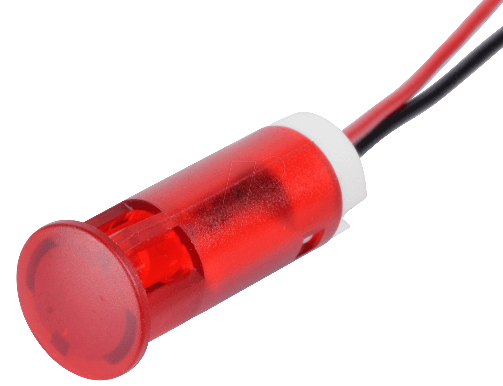 APM QS103 R24 - LED-Signalleuchte, rot, 24 V, Ø 10 mm, rund, bedrahtet von APEM