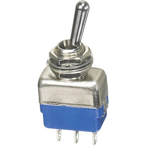 Hebelschalter 1 x (On)/Off/(On) APEM 11137A 250V/AC 2A Momentan/0/Momentan, 1 Stück von APEM