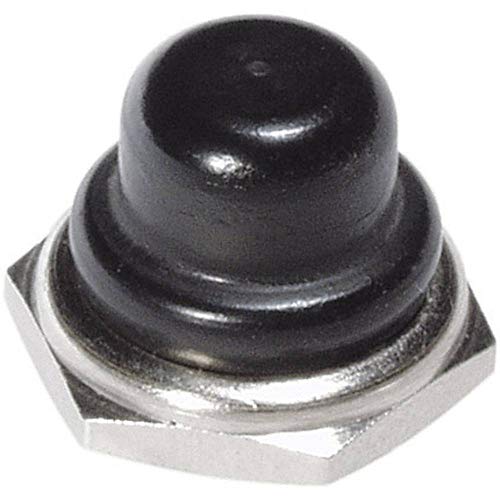 Kappe APEM N36216005 vernickelt, Schwarz, 1 Stück von APEM