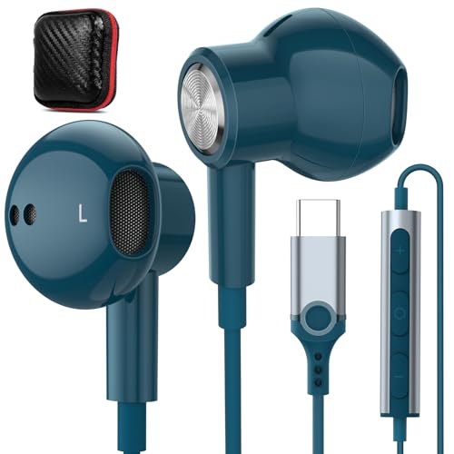 APETOO USB-C-Kopfhörer für iPhone 15 Pro Max, HiFi-Stereo-Typ-C-Kopfhörer, magnetisch, kabelgebunden, In-Ear-USB-C-Headset mit Mikrofon, Fernbedienung für Samsung Galaxy S23, S22, S21, A53, Google APETOO USB-C-Kopfhörer für iPhone 15 Pro Max, HiFi-Stereo-Typ-C-Kopfhörer, magnetisch, kabelgebunden, In-Ear-USB-C-Headset mit Mikrofon, Fernbedienung für Samsung Galaxy S23, S22, S21, A53, Google von APETOO