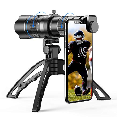 Apexel Zoomobjektiv HD 20-40X mit Stativ, Teleobjektiv, für Handy, für iPhone, Samsung und andere Smartphones, gut für Jagd, Camping, Sport von APEXEL