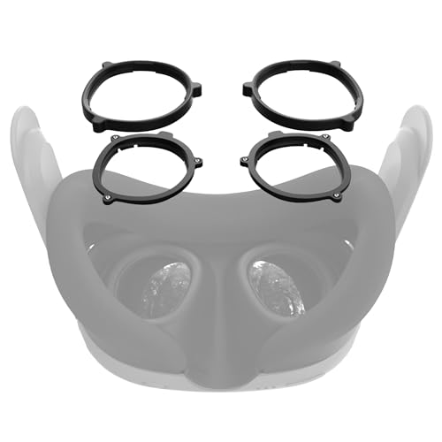 APEXINNO VR Magnetischer Linsenrahmen für Meta Quest 3, Zubehör für Oculus Quest 3 Headset-Objektiv, Linsenschutz, linseneinsatz, Brille Abstandshalter, Objektiv Anti Kratzring von APEXINNO