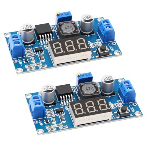 APKLVSR 2 Stück Step down Converter Modul,DC-DC Buck Converter für 4-40V zu 3,3-24V mit 3-stelliger Digitalanzeige,Netzteil Abwärtsmodul APKLVSR 2 Stück Step down Converter Modul,DC-DC Buck Converter für 4-40V zu 3,3-24V mit 3-stelliger Digitalanzeige,Netzteil Abwärtsmodul von APKLVSR