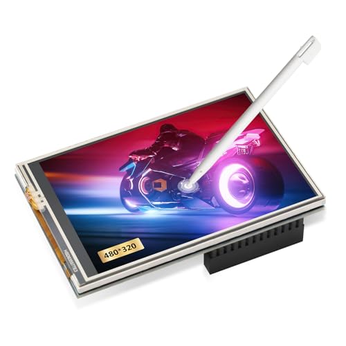 APKLVSR 3.5" Zoll TFT LCD Touch Screen SPI Display Monitor 480x320 mit Touch Pen für Raspberry Pi 5 4B,3B+,3B,2B+,B von APKLVSR