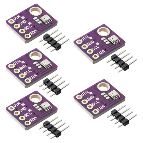 APKLVSR 5 V Barometrischer Sensor Modul,Temperatur-Feuchtigkeitssensor,Atmosphärendrucksensor Modul IIC I2C SPI, für Arduino RPi（5 Stück ） von APKLVSR
