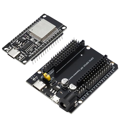 APKLVSR ESP-32S USB C CH340 Entwicklungsboard + ESP32 30Pin DEVKIT V1 Stromversorgungsplatine Dual-Core WiFi+Bluetooth 2.4GHz für Arduino von APKLVSR