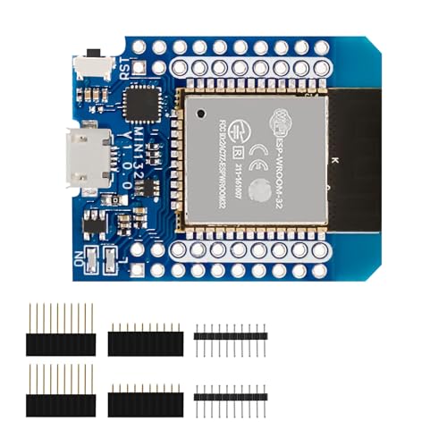 APKLVSR ESP32 Mini D1 NodeMCU WiFi Modul + Bluetooth Dual-Core Internet Entwicklungsboard ESP32 ESP-WROOM-32 für Arduino（Micro USB Interface） von APKLVSR