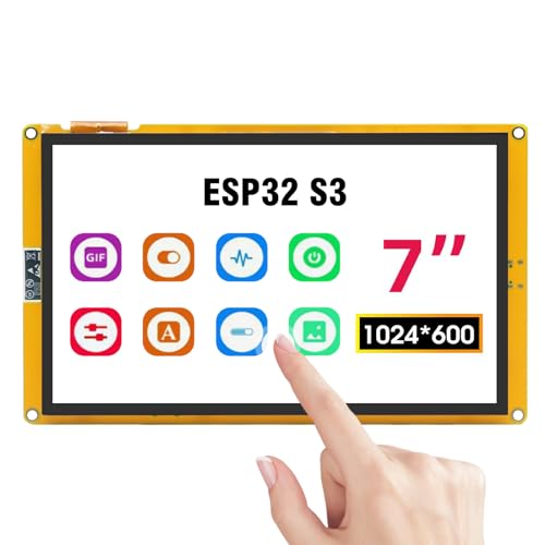 APKLVSR ESP32 S3 ESP32 Display,ESP32 S3 Entwicklungsboard 7 Zoll TFT-Modul Touchscreen WiFi + Bluetooth ESP32 S3 Display Kompatibel mit Arduino/LVGL von APKLVSR
