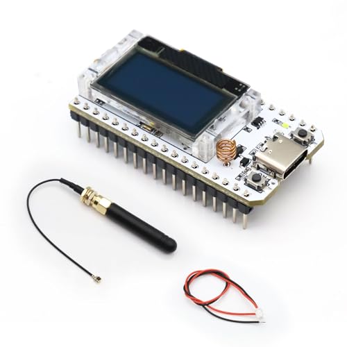 APKLVSR LoRa ESP32 Entwicklungsplatine,LoRa V3 Meshtastic Board mit OLED Display und Antenne USB C Dual-Core IOT Board 240MHz Bluetooth WiFi Modul SX-1262 863 928MHz für Arduino von APKLVSR