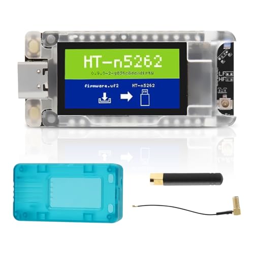 APKLVSR Meshtastic Tracker nRF52840 LoRaWAN LoRa Entwicklungsboard, 1,14-Zoll-TFT-Display LoRa Modul mit 1262,863-928mhz, Node T114, mit BLE/WiFi, Kompatibel mit Arduino (mit Bildschirmgehäuse) von APKLVSR