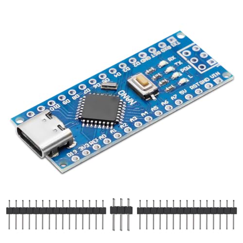 APKLVSR Nano-V3 Board, Mikrocontroller mit mega328P CH340 für Arduino(USB C Port) von APKLVSR