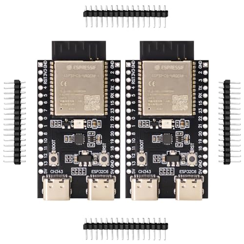 ESP32 C6 ESP32-C6-DevKitC-1-N4 Entwicklungsplatine,APKLVSR ESP32 Modul Unterstützt WiFi Bluetooth 512KB SRAM 320KB ROM 4M für Arduino(USB C Port) von APKLVSR