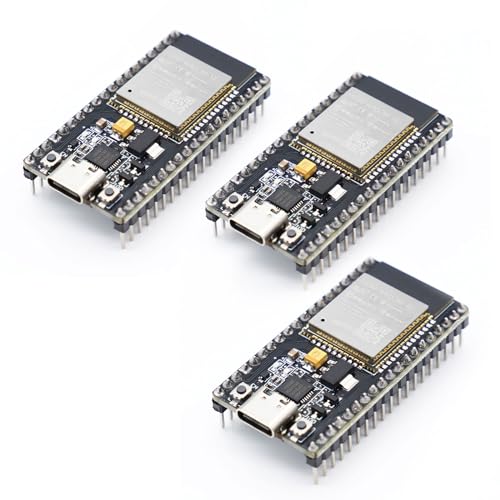 ESP32 NodeMCU-32S Lua Module,APKLVSR ESP32 USB C ESP-WROOM-32 CP2102 2.4 GHz WLAN WiFi Bluetooth Internet Development Board für Arduino（3 Stücke） von APKLVSR