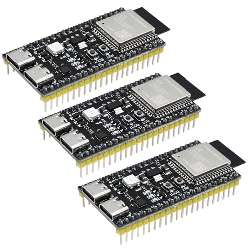 ESP32-S3-DevKitC-1 Board, APKLVSR 3 Stück WROOM-1-N16R8 ESP32-S3-DevKitC-1 Entwicklung Board mit WiFi, Bluetooth 5.0 kompatibel mit Arduino von APKLVSR