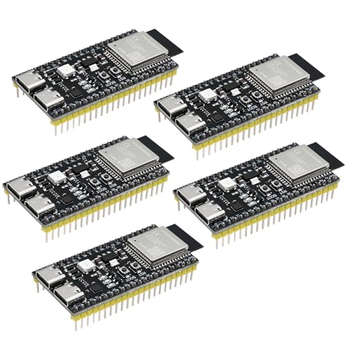 ESP32-S3-DevKitC-1 Board, APKLVSR 5 Stück WROOM-1-N16R8 ESP32-S3-DevKitC-1 Entwicklung Board mit WiFi, Bluetooth 5.0 kompatibel mit Arduino von APKLVSR