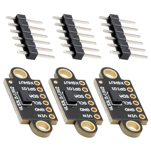 VL53L0X Laser Distanzsensor,APKLVSR VL53L1X V2 Time-of-Flight-Entfernungsmesssensor modul I2C IIC kompatibel mit Arduino,für Drohnen, Roboter (3 Stück) von APKLVSR