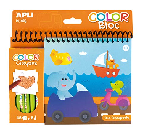 APLI Kids 15207 - Malblock und Malblock Transportes von APLI Kids