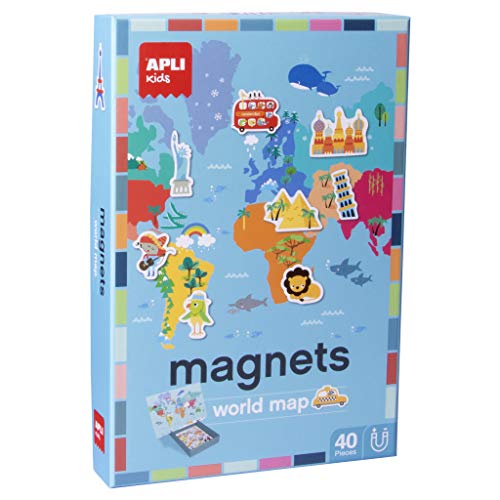 APLI Kids 16494 Weltkarte Magnetspiel, Spiel, bunt von APLI Kids