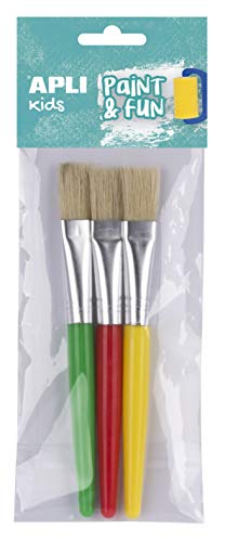APLI Kids 17461 - Jumbo-Pinsel, Kunststoff, Flache Spitze, 3 Stück APLI Kids 17461 - Jumbo-Pinsel, Kunststoff, Flache Spitze, 3 Stück von APLI Kids