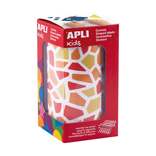APLI Kids 19504 Mosaik-Gummiband, Rot, Orange, Gelb von APLI Kids