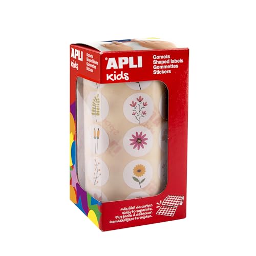 APLI Kids 19717 – Gummirolle mit wilden Blumen, Aufkleber mit permanentem Klebstoff, 900 Blumenaufkleber, ideal für Schulen/Kindergärten oder Kinderwerkstätten. APLI Kids 19717 – Gummirolle mit wilden Blumen, Aufkleber mit permanentem Klebstoff, 900 Blumenaufkleber, ideal für Schulen/Kindergärten oder Kinderwerkstätten. von APLI Kids
