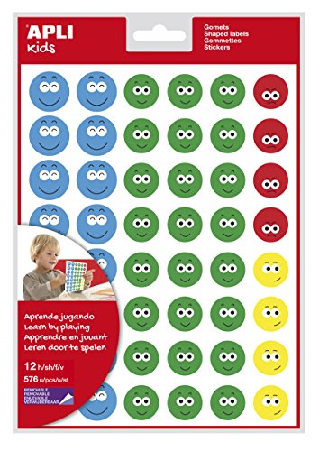 APLI Kids Sporttasche Stickern Gesicht Feliz-2 (14811) von APLI Kids