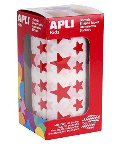 APLI Kids Stern - 12,5 + 19,5 mm estrella rot von APLI Kids