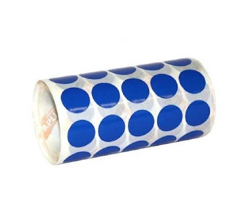 Apli 946005 - Rolle runde Sticker 10.5mm blau von APLI Kids