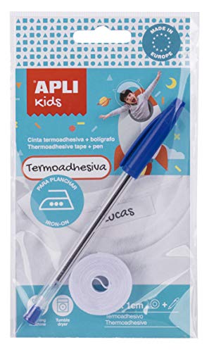 Apli Kids Band zum Aufbügeln und Beschriften Schmelzklebeband mit Stift 1 unidad von APLI Kids