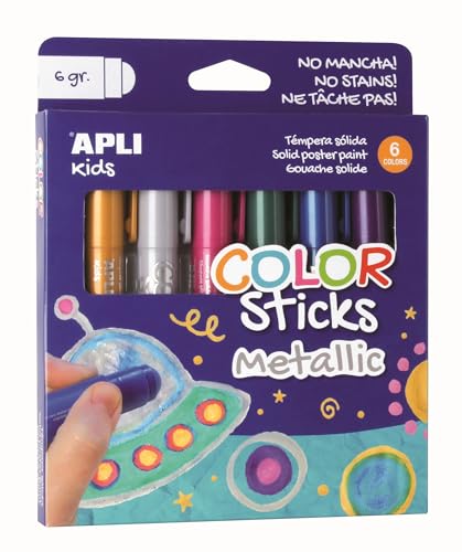 Apli mit 6 stangen Metall Temperamalerei von APLI Kids