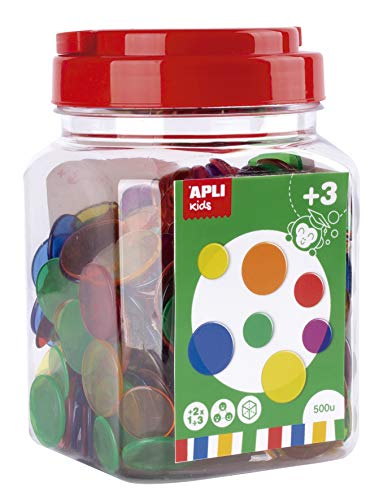 Transparente Teile zum Zählen von 500 Stück. Transparente Teile zum Zählen von 500 Stück. von APLI Kids