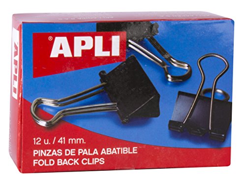 5 Star Foldback-Klammern 41mm schwarz Inh.12 von APLI