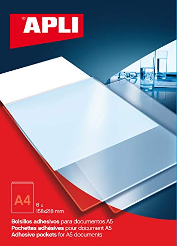 APLI 2575 - Klebetaschen A4 6 Stück von APLI