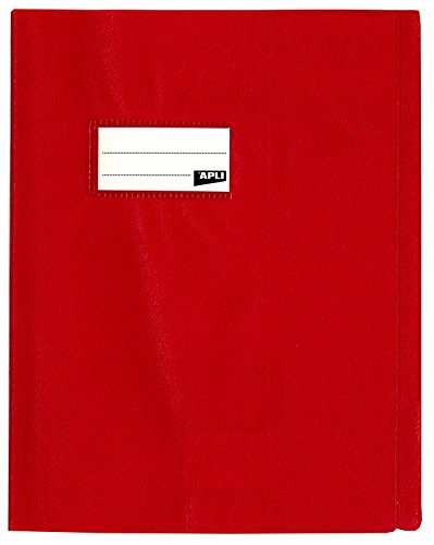 APLI 101597 Heftschoner, PVC, 19/100, 17 x 22 cm, Rot, 10 Stück von APLI