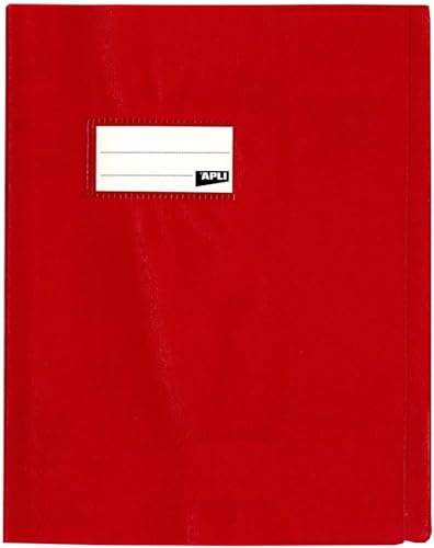 APLI 101597 Heftschoner, PVC, 19/100, 17 x 22 cm, Rot, 10 Stück von APLI