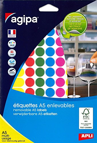 APLI 101826 Etui mit 576 Mehrzweck Wechseltabletten, verschiedene Farben, Durchmesser 15 mm von APLI