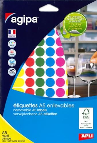 APLI 101826 Etui mit 576 Mehrzweck Wechseltabletten, verschiedene Farben, Durchmesser 15 mm von APLI
