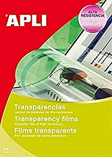 APLI 10290 Box 10 Blätter Transparentfolie selbstklebend Ink Jet von APLI