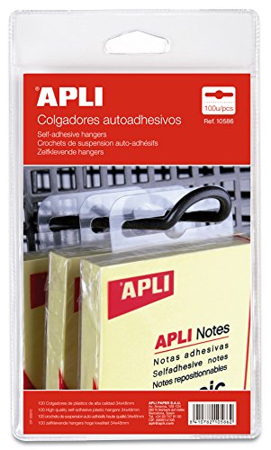 APLI 10586 Aufhänger, selbstklebend, 34 x 48 mm, 100 Stück von APLI