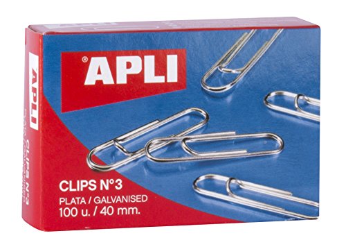 APLI 11715 - verzinkte Clips Nr. 3 40 mm 100 u. von APLI