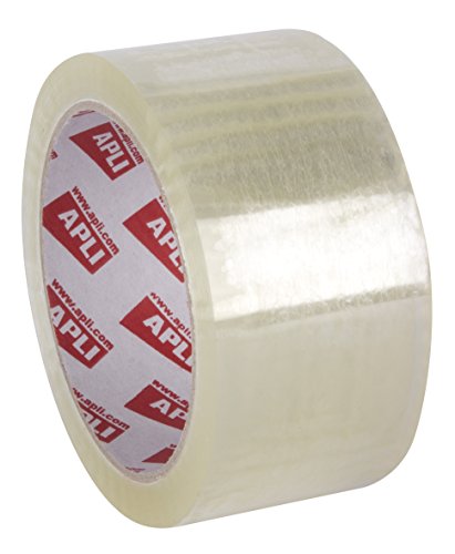 APLI 11942 - Precinto ESTÁNDAR sin ruido PP acrílico transparente 48 mm x 66 m 28 μm (Pack de 36 rollos) von APLI