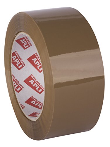 APLI 13337-36 Rollen ohne Lärm, 48 mm x 132 m, 28 µm, braun - Acryl von APLI