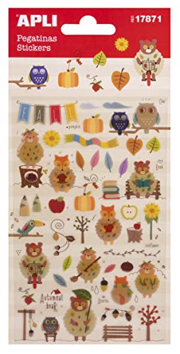 APLI Kids 17871 Aufkleber Herbst, 1 Blatt von APLI