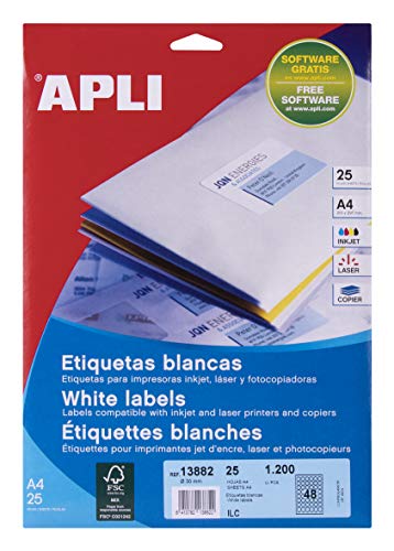 Apli 13882 – Blister mit Etiketten von APLI